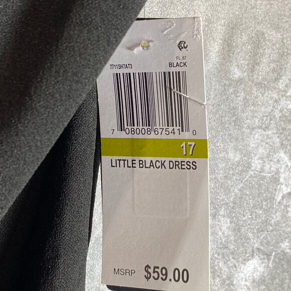 CITY STUDIO Juniors' Black Ruffle Cap-Sleeve X-Back Sheath Mini Dress SZ 17 - Picture 12 of 14